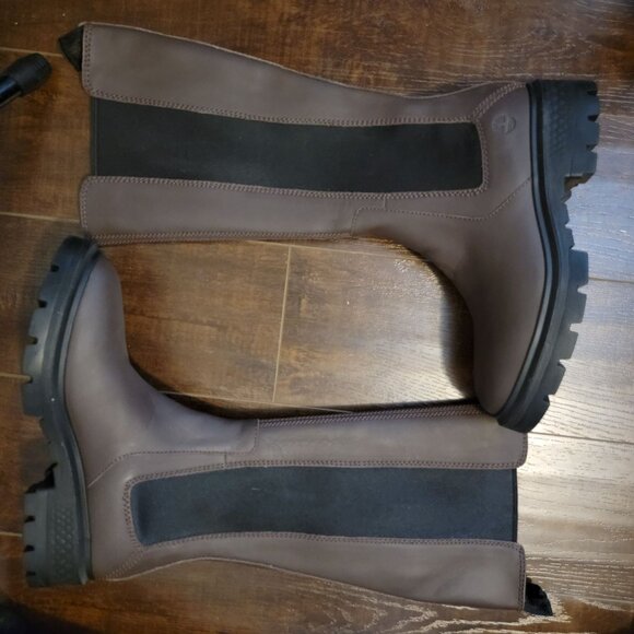 NEW Timberland Cortina Valley Boots Womens 9 Knee High Outdoors Rugged Brown - Picture 4 of 10